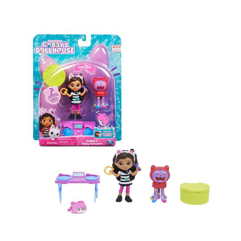 Gabby et la maison magique - Pack 2 figurines et accessoires - Kitty Karaoké Spin Master