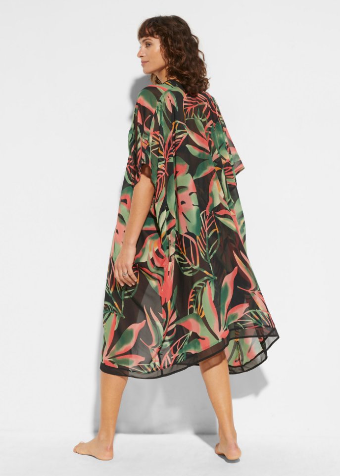 Strand Kaftan-Kleid aus recyceltem Polyester