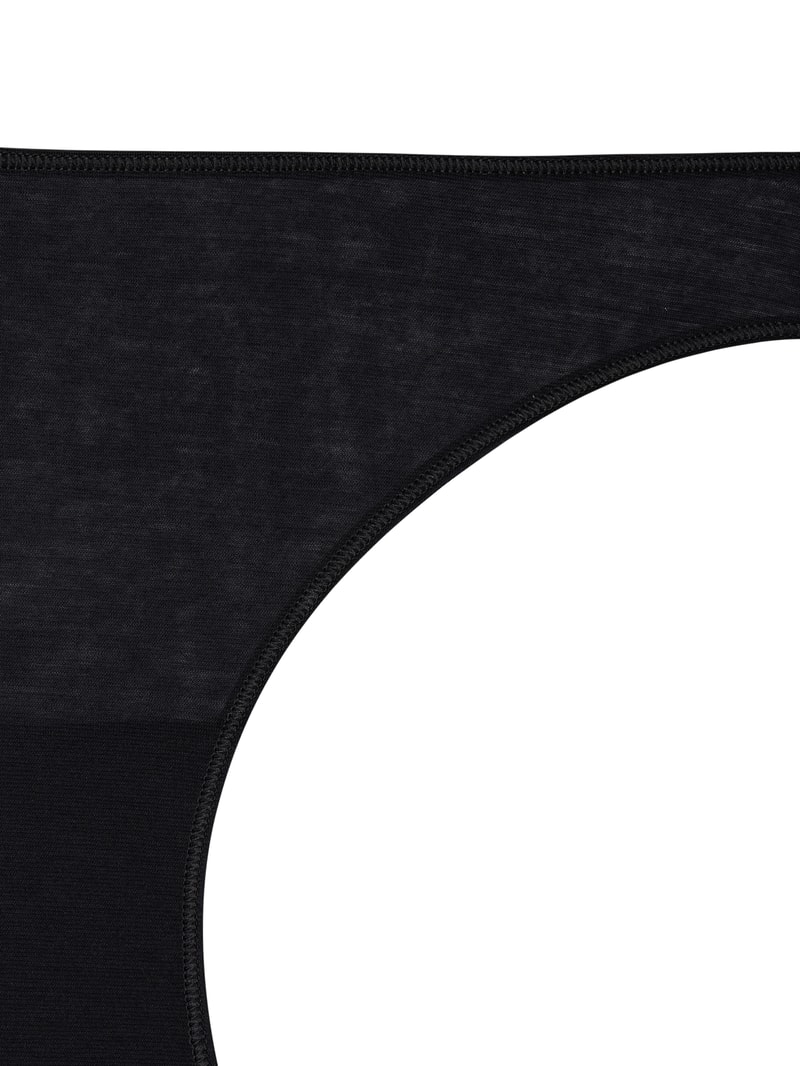 Slip aus merzerisierter Baumwolle Modell 'Ultralight' - schnell trocknend in schwarz