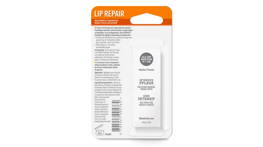 O'Keeffe's® Lip Repair Lippenpflege unparfümiert 4.2 g