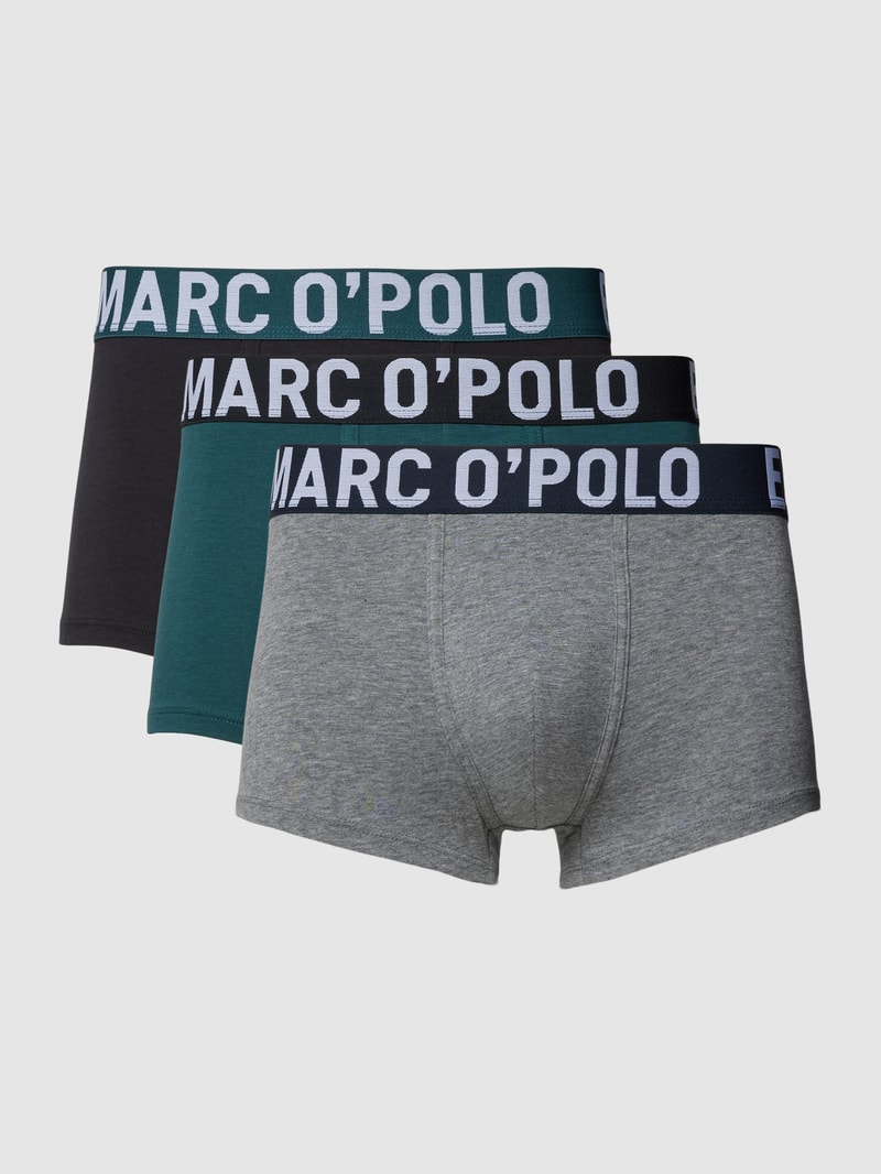 Trunks in Two-Tone-Machart im 3er-Pack in petrol
