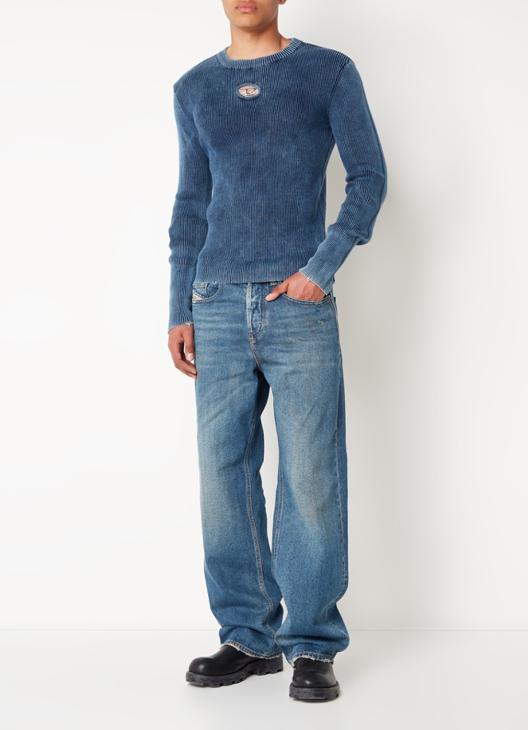 Maglione a coste Diesel K-darin con logo