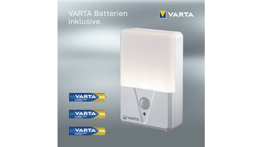 VARTA Motion Sensor Nachtlicht inkl. 3xAAA Batterien