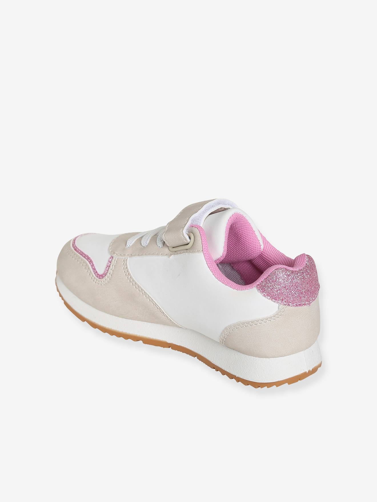 Baskets basses fille DS® Minnie blanc / beige