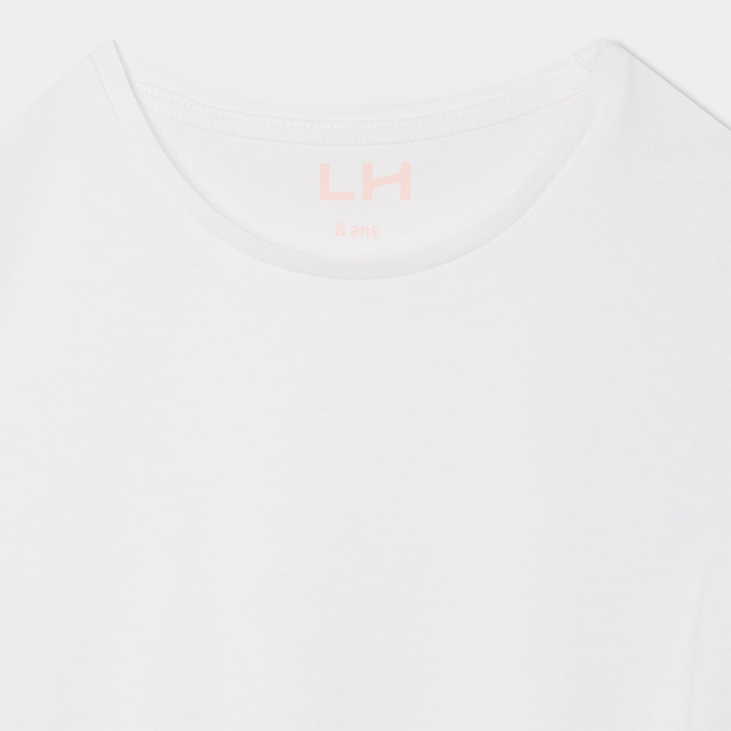 T-shirt manches courtes blanc fille | La Halle
