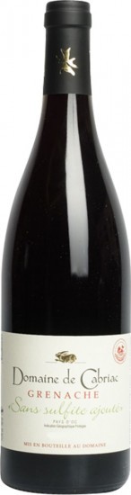 2022 Grenache sans sulfites Pays d'Oc IGP trocken - Domaine de Cabriac