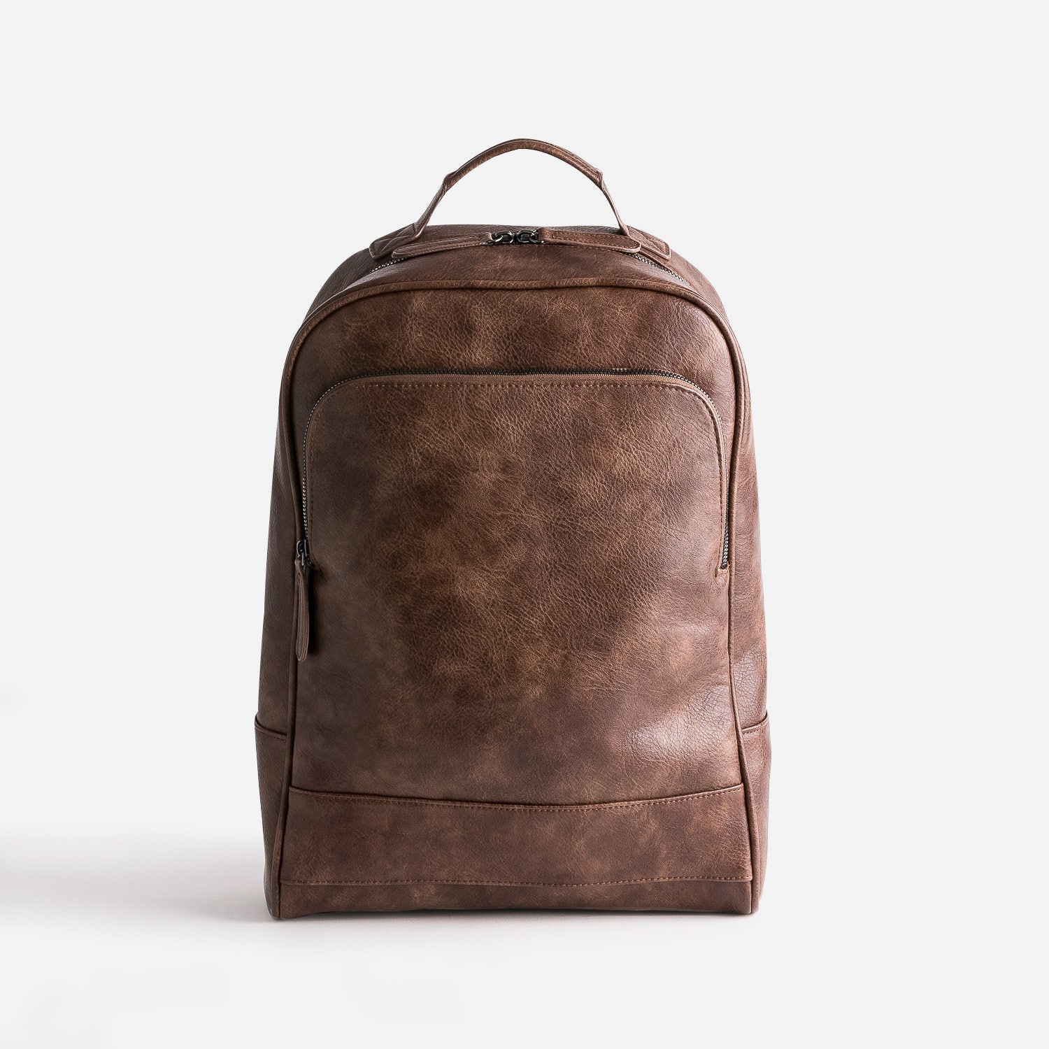 Sac à dos marron patiné