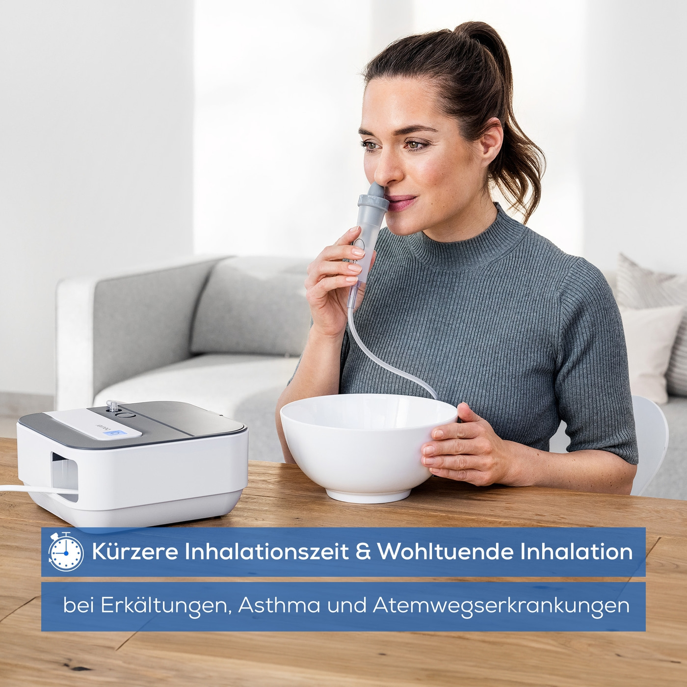Beurer Inhalator IH 28 Pro-Inhalator mit Kompressor-Drucklufttechnologie sowie umfangreichem Vernebler-Set
