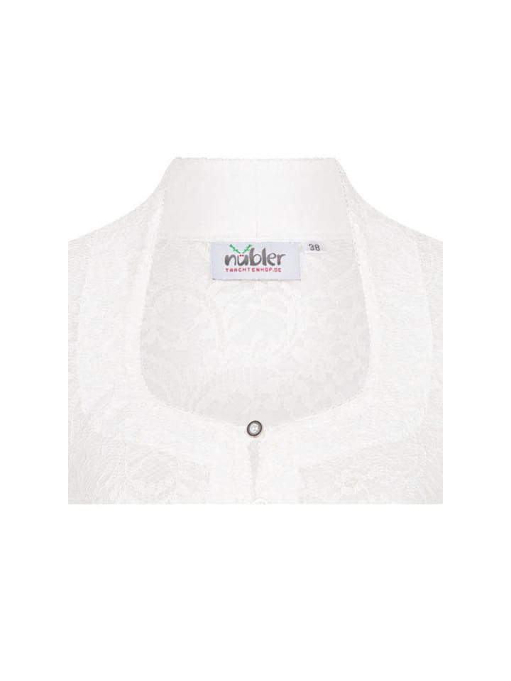 Nübler Dirndlbluse kurzarm Berta in Creme günstig kaufen