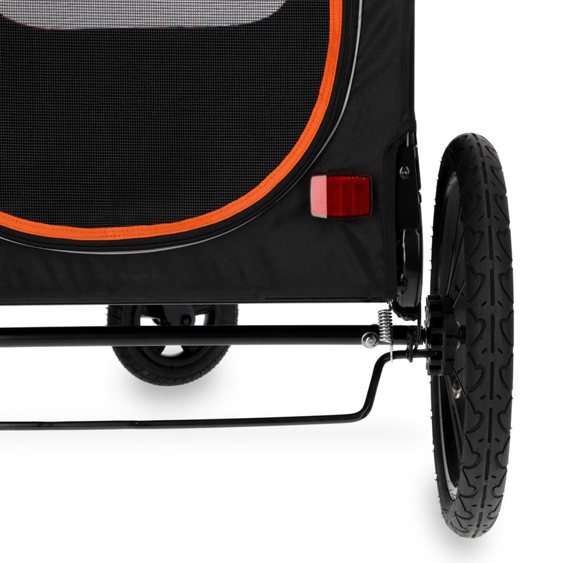 Nomad Tales Spirit Bike Trailer, ebony / tangerine