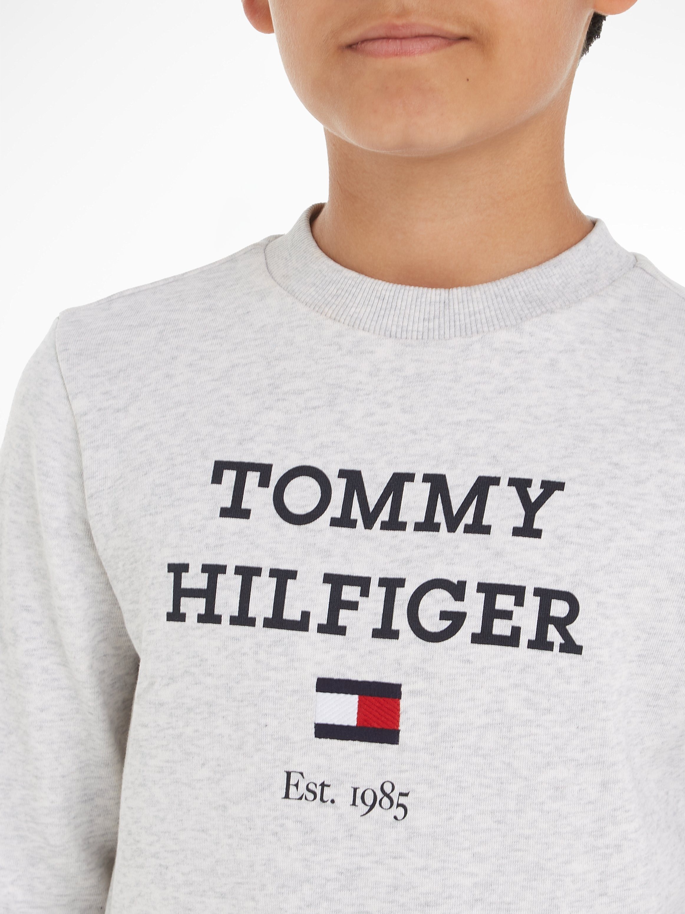 Tommy Hilfiger Sweatshirt TH LOGO SWEATSHIRT mit großem Logo