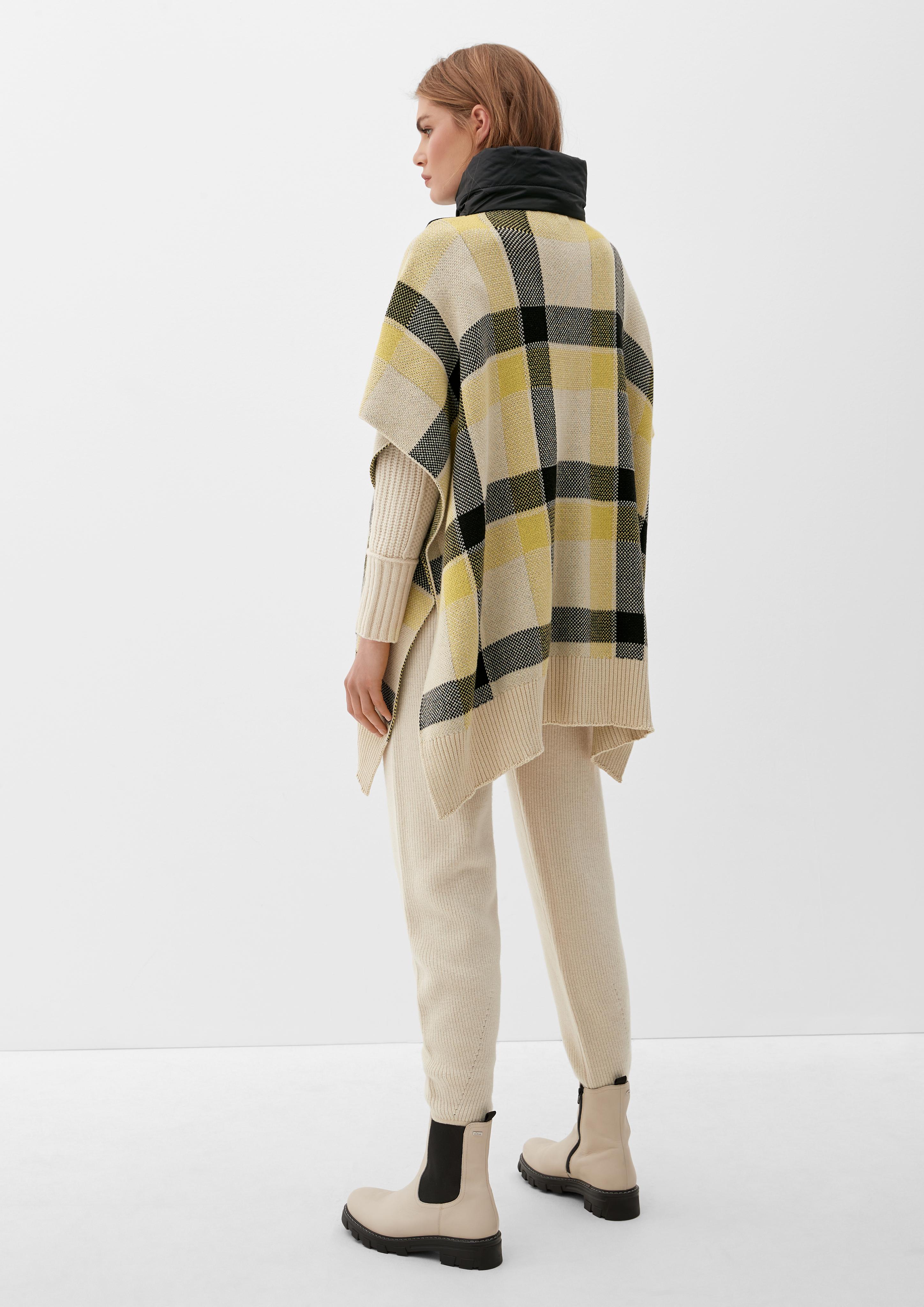 Poncho im Fabricmix  2121064-81N4