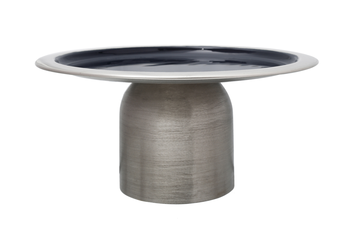 Kayoom Kuchenplatte Art Deco 325 Silber / Dunkelblau