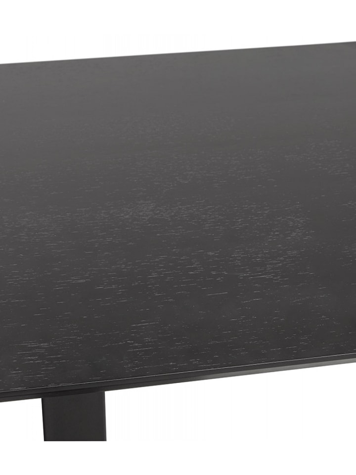 KADIMA DESIGN Esstisch Schwarz Holz Metall | Modern Elegant in Schwarz günstig kaufen