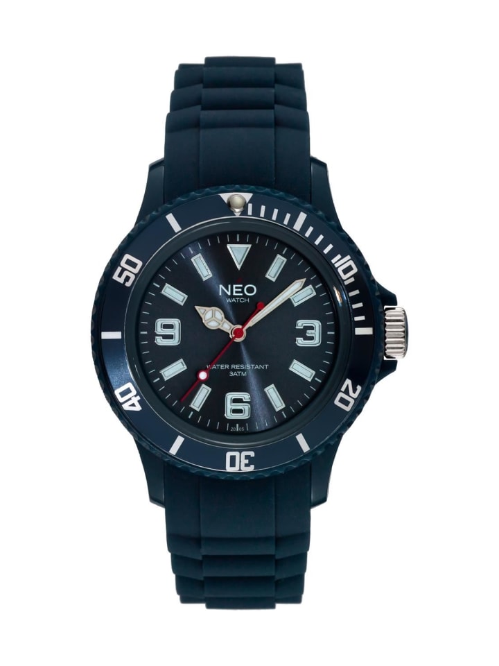 NEO Watch NEO Watch Armbanduhr aus Kunststoff in Dunkelblau günstig kaufen onesize