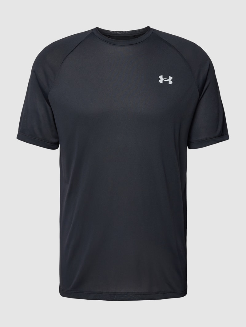 T-Shirt mit Rundhalsausschnitt und Logo-Print in schwarz