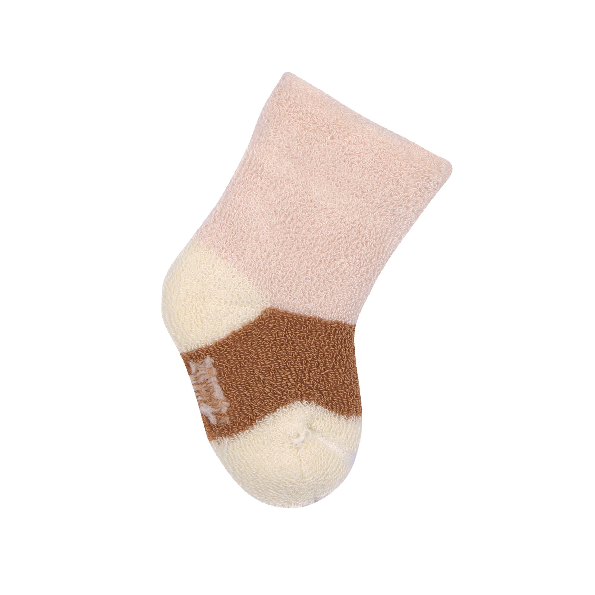 Frottee Socken Kinder (3er Set),  Rosa Karamell
