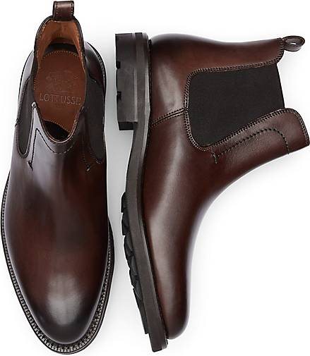 Lottusse Ankle Boot Aus Anilin-Kalbsleder In Mokka/Crust
