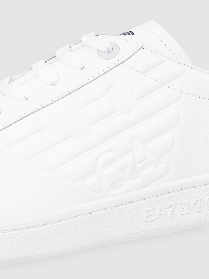 Sneaker aus Leder in weiß