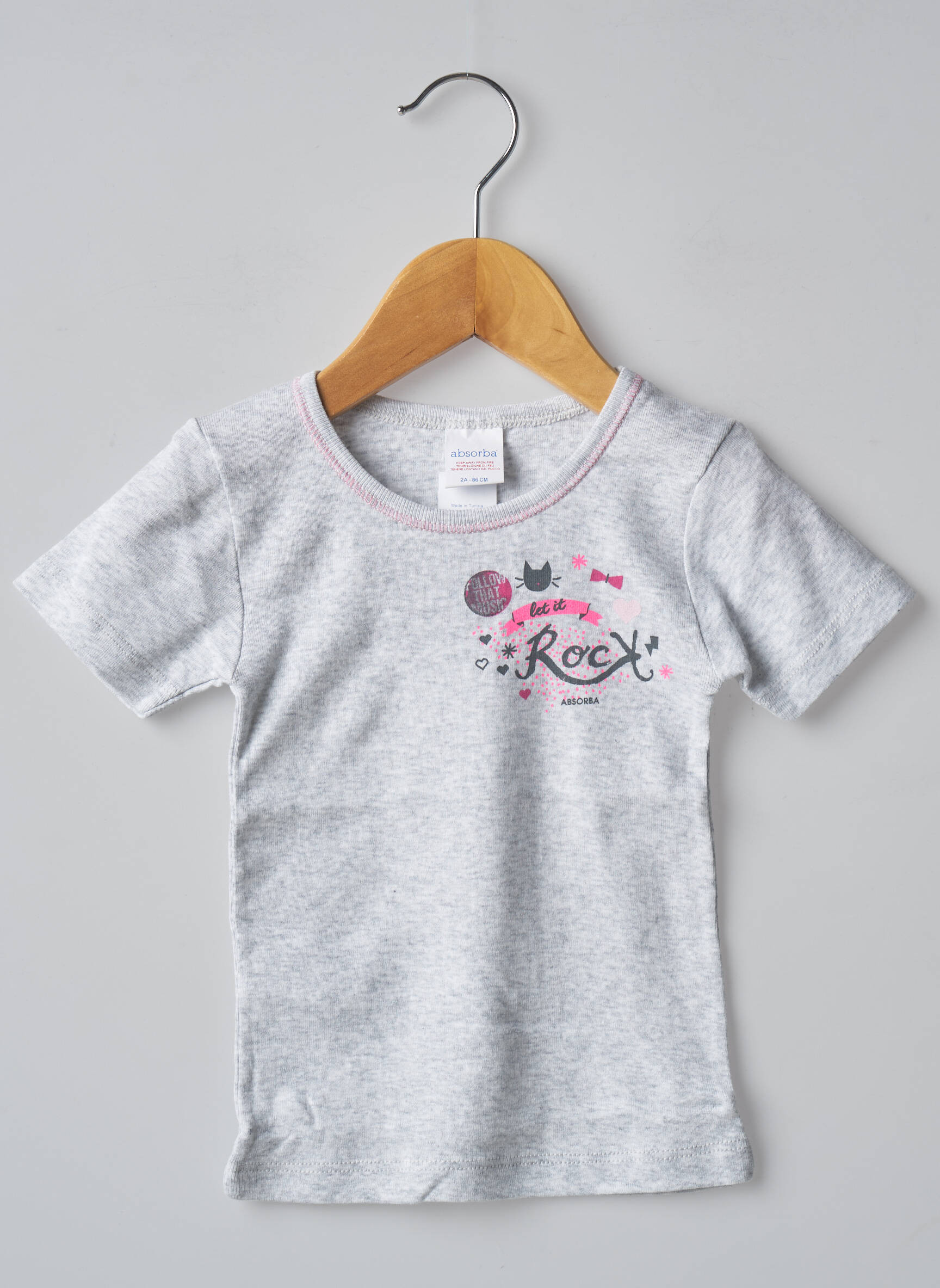 Absorba Tshirts Fille couleur gris