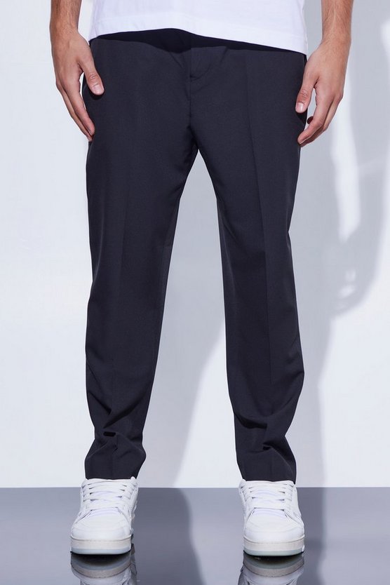 Schmale Stretch-Hose mit hohem Bund