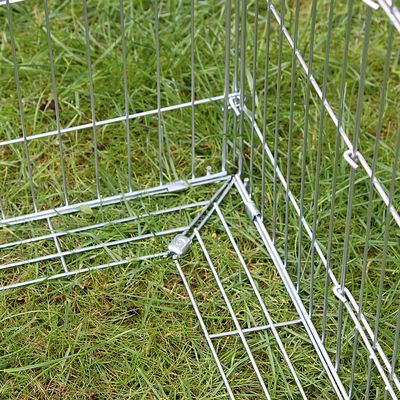 Kerbl Freigehege 4-Eck mit Ausbruchsperre und Gitterdach, groß