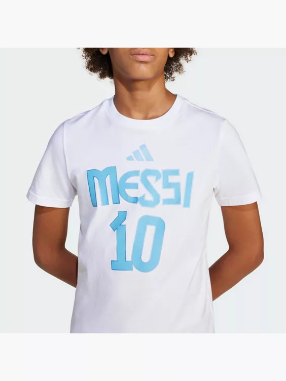 adidas Messi Name and Number Graphic Kids T-Shirt