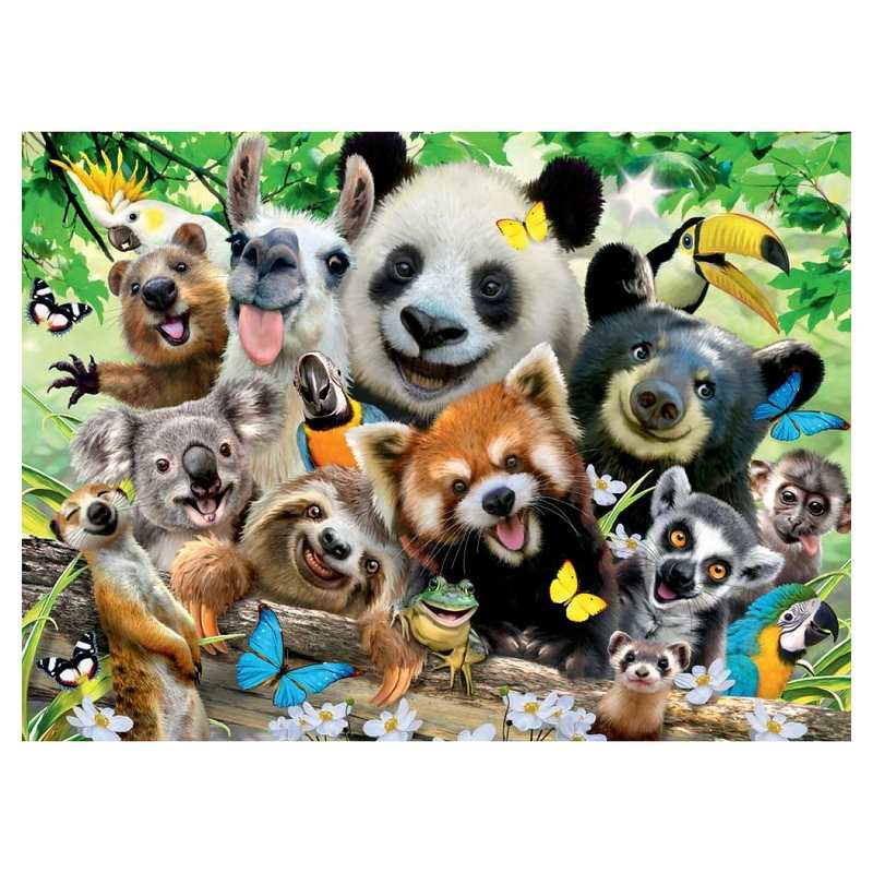 Puzzle le selfie des animaux sauvages 300 pièces XXL