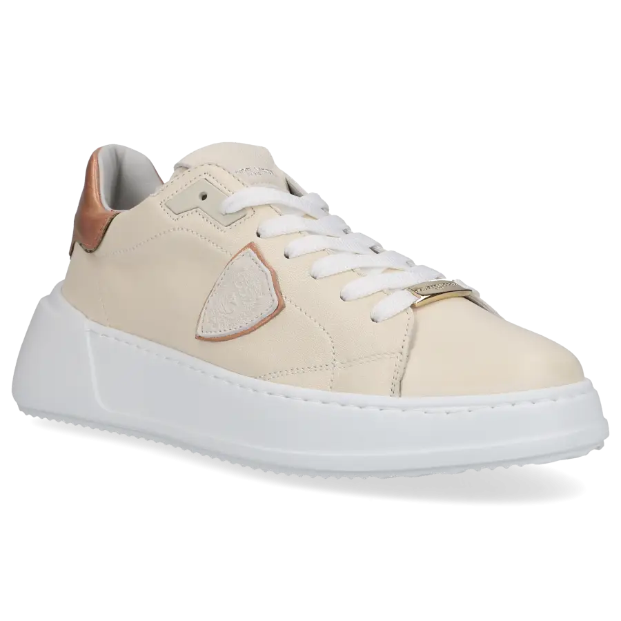 Philippe Model - Sneaker low TRES TEMPLE Kalbsleder - beige