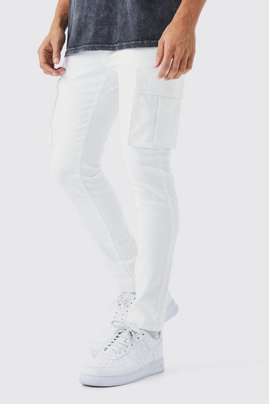 Skinny Stretch Cargo-Jeans