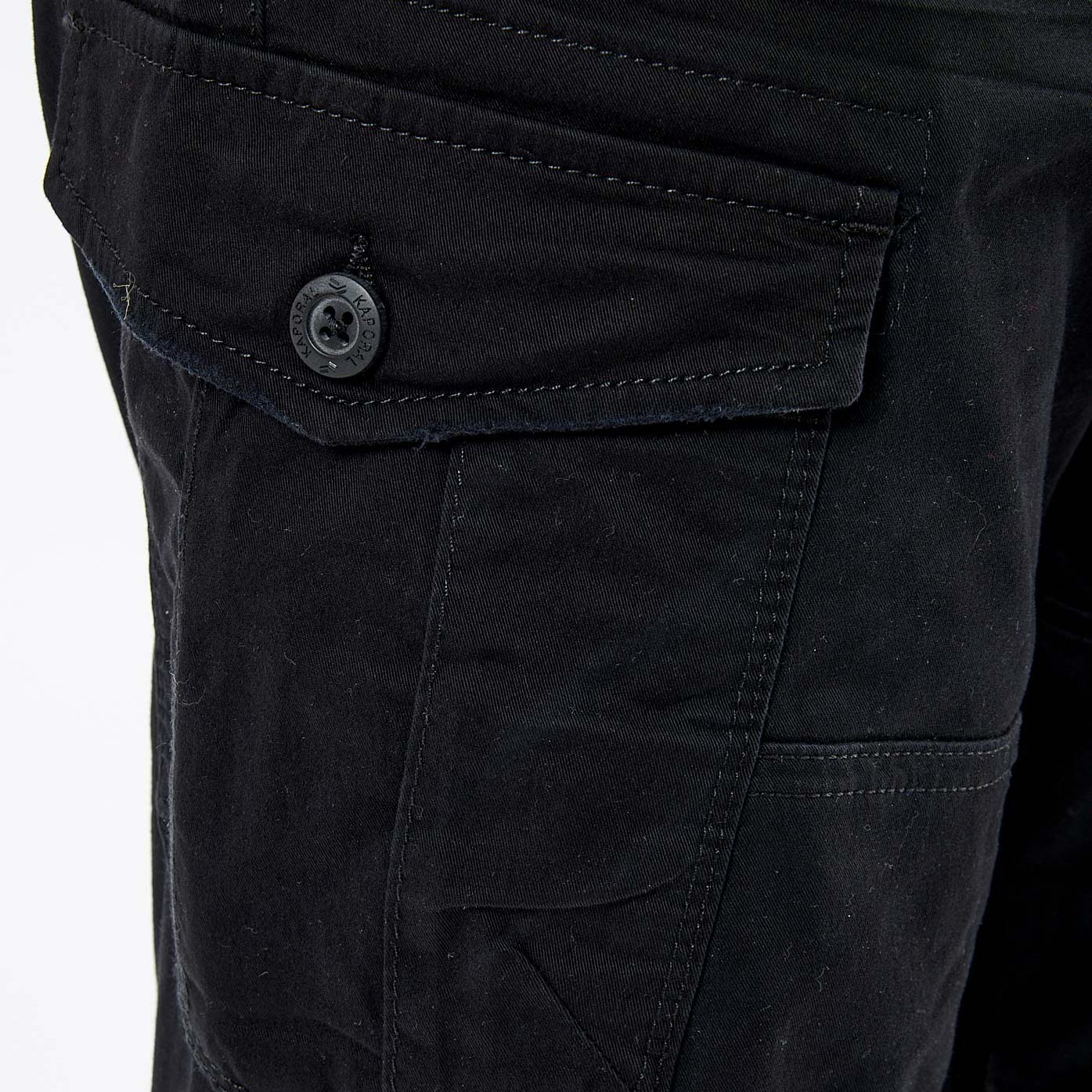 KALIS  Jean relaxed straight noir homme