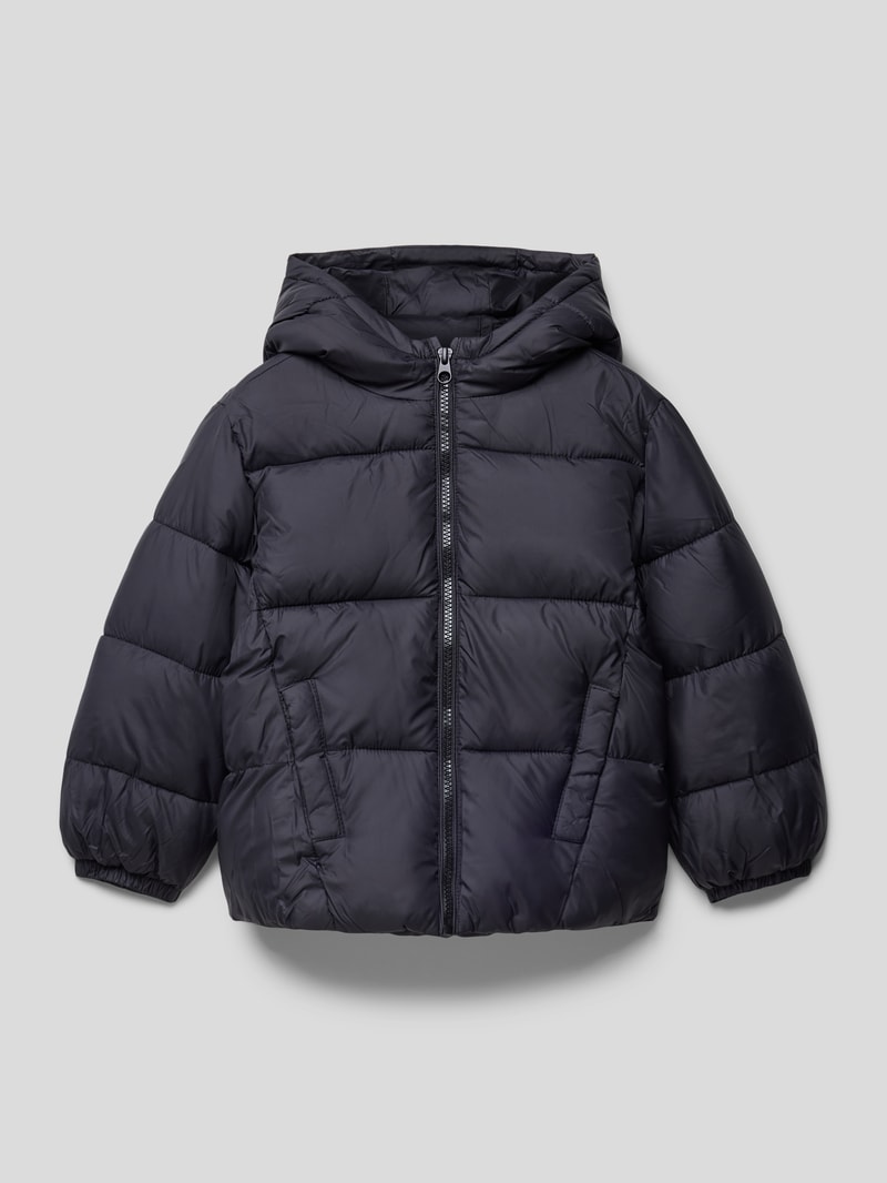 Steppjacke mit Kapuze Modell 'ali' in schwarz