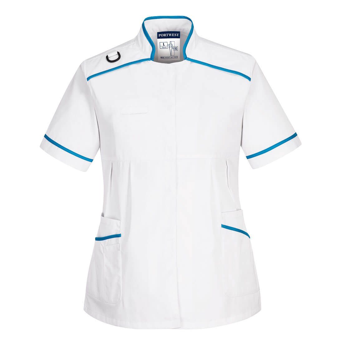 Portwest Umstandstunika Medizinische Umstandstunika Weiß/Aqua LW22