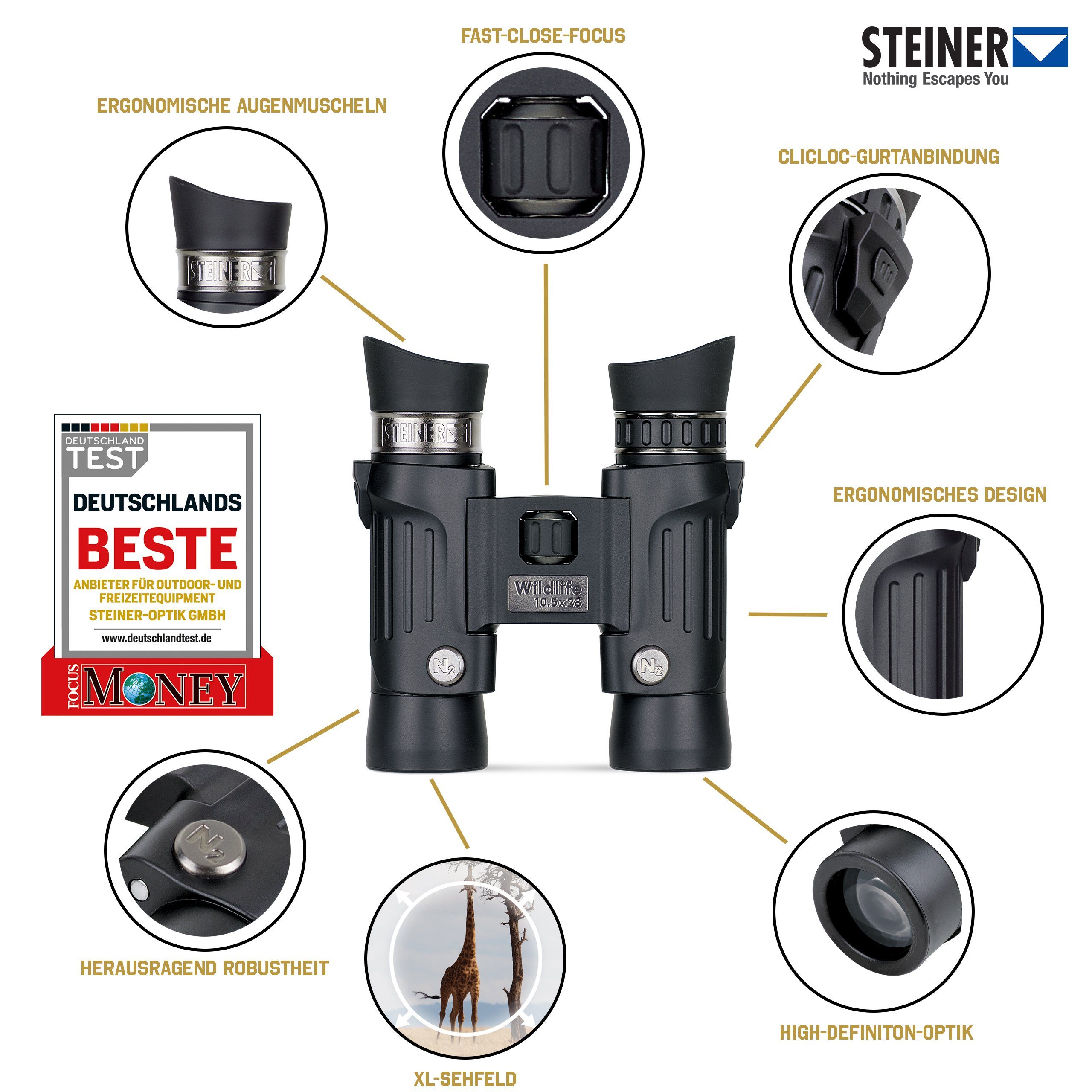 Steiner Wildlife 10,5x28 Fernglas