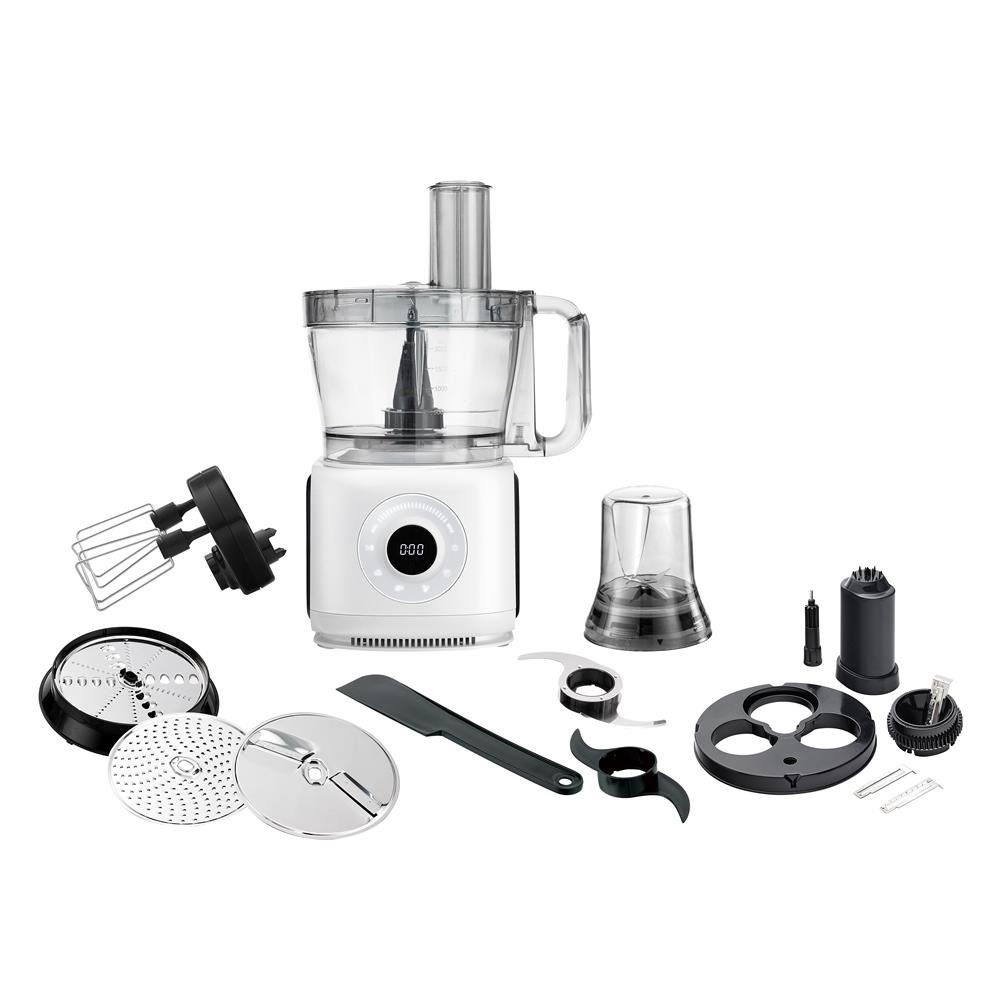 Adler Küchenmaschine AD 4224, 2000W, 3,5L, 12in1 Multifunktionales Küchengerät mit LCD-Anzeige