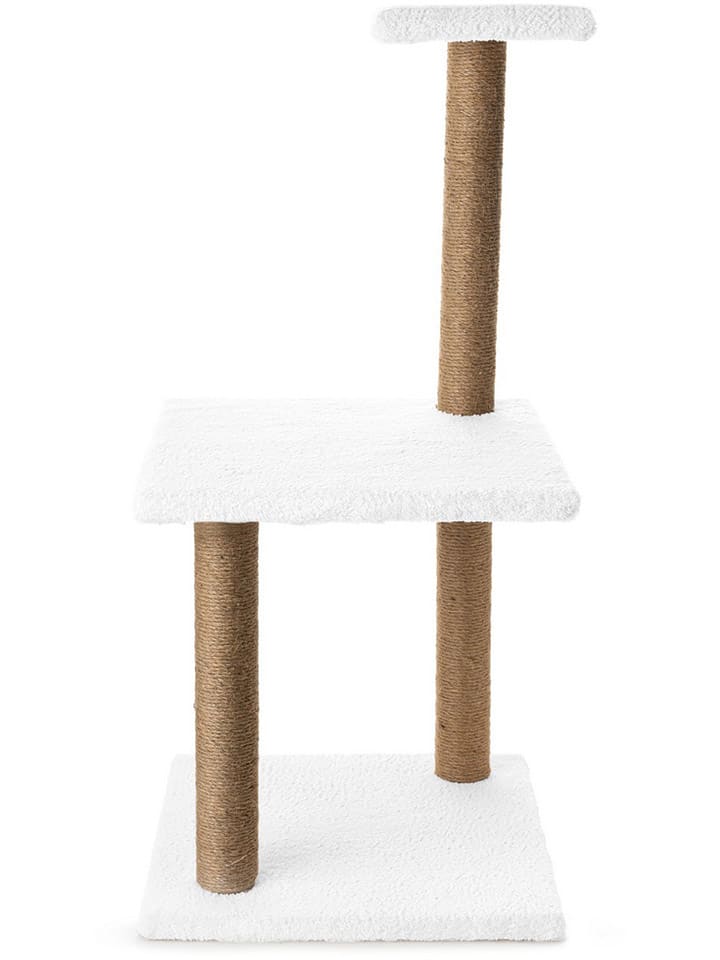 Evila Katzenkratzbaum in Beige/ Weiß - (B)41 x (H)90 cm (T)41 cm günstig kaufen onesize