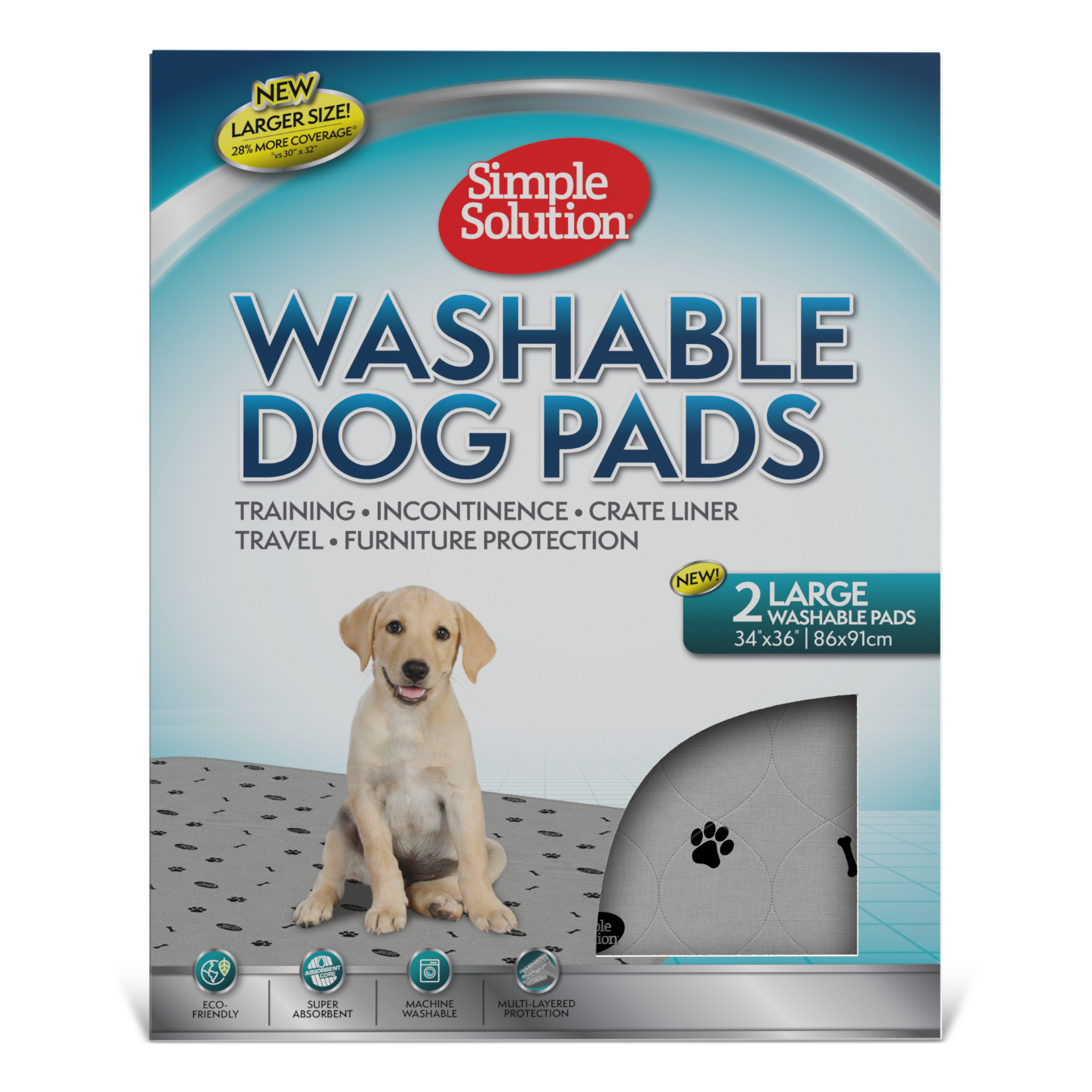 SIMPLE SOLUTION Windeln & Hygiene SIMPLE SOLUTION Washable Pads Large 2er Set