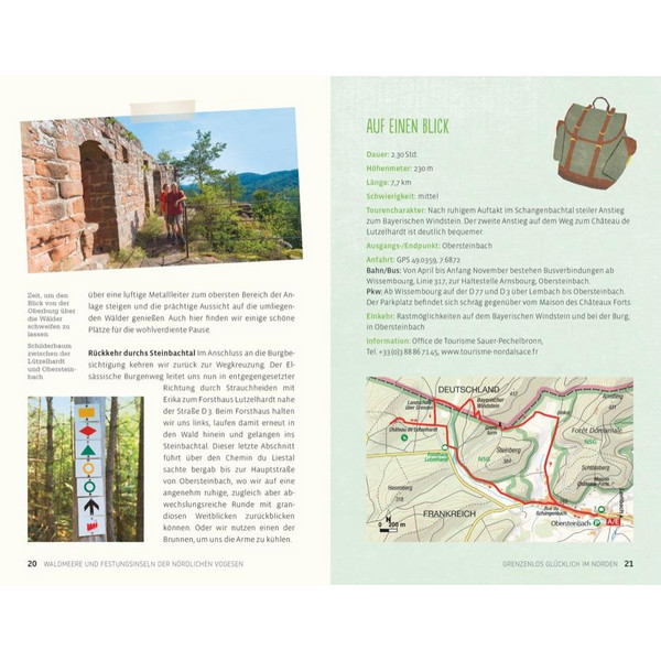 Einfach glücklich wandern Elsass und Vogesen - Wanderführer