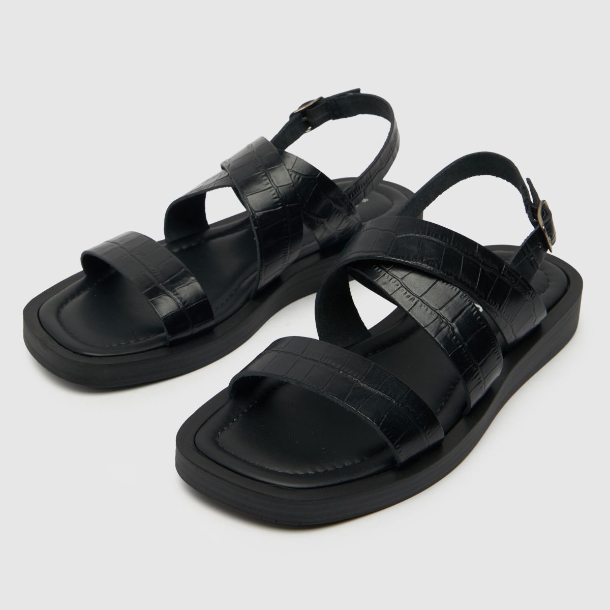 Schuh Theodora keresztpántos szandál fekete színben