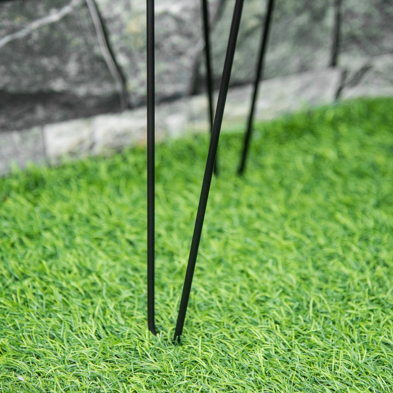 Outsunny Blumenständer 3er Set Pflanzenständer für Blumentopf bis Ø16 cm
