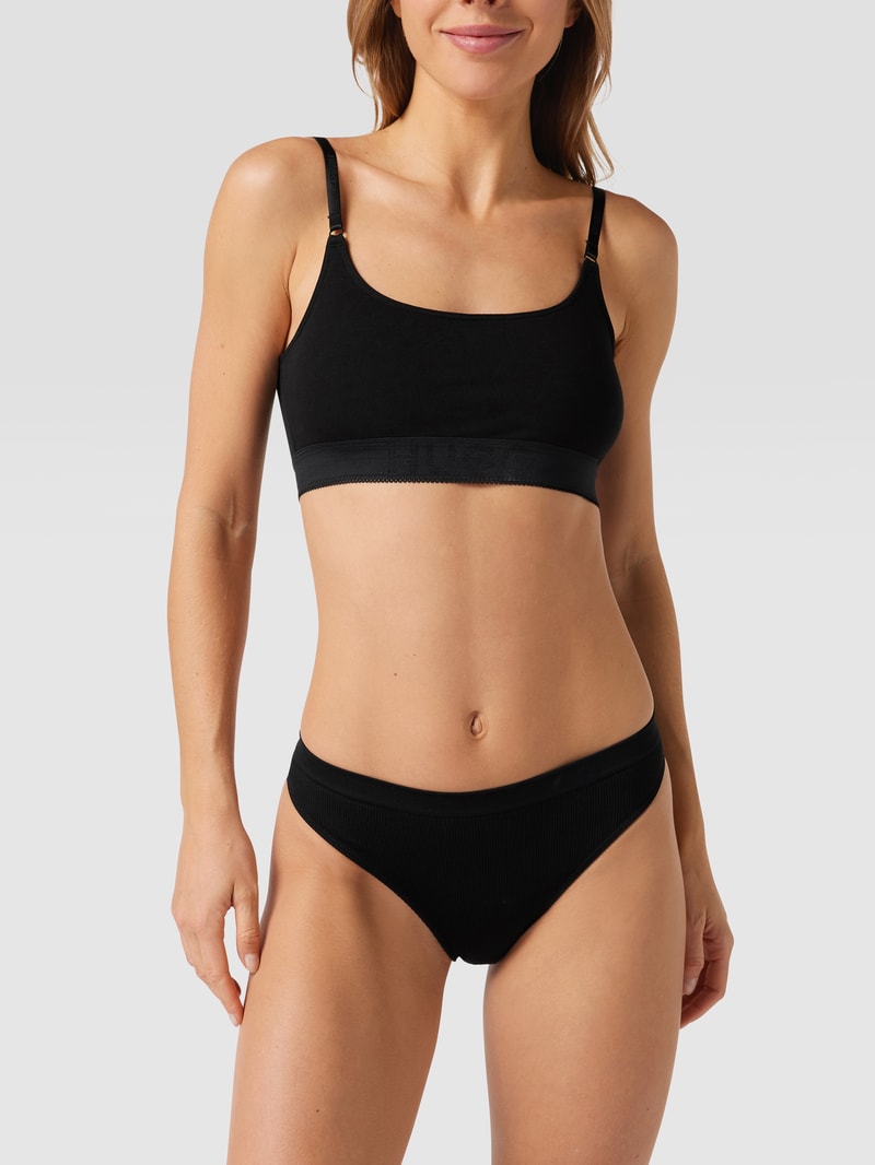 Soft-BH mit wattierten Cups in schwarz