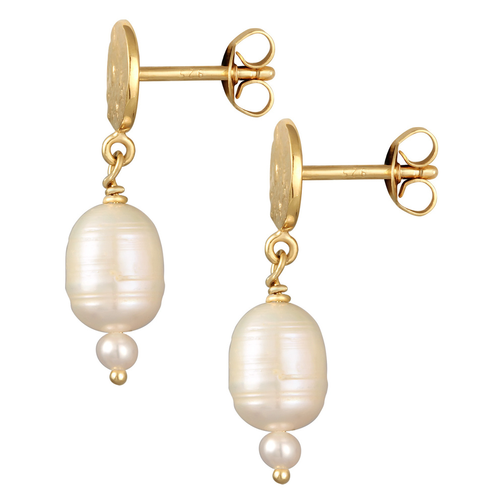 Elli PREMIUM Elli PREMIUM Boucles d'Oreilles Femmes pendentif d'oreilles organique avec Perles Boucles d'oreilles
