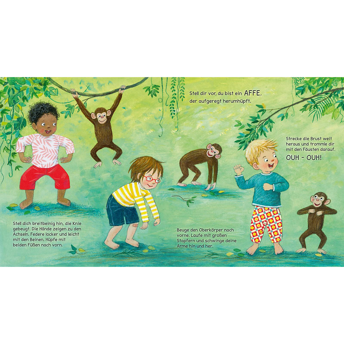 Turnen wie die Tiere - Das große Yogabuch für kleine Kinder