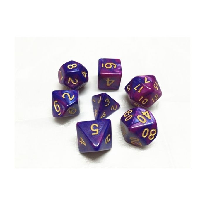 (Purple+Blue) Blend color dice set
