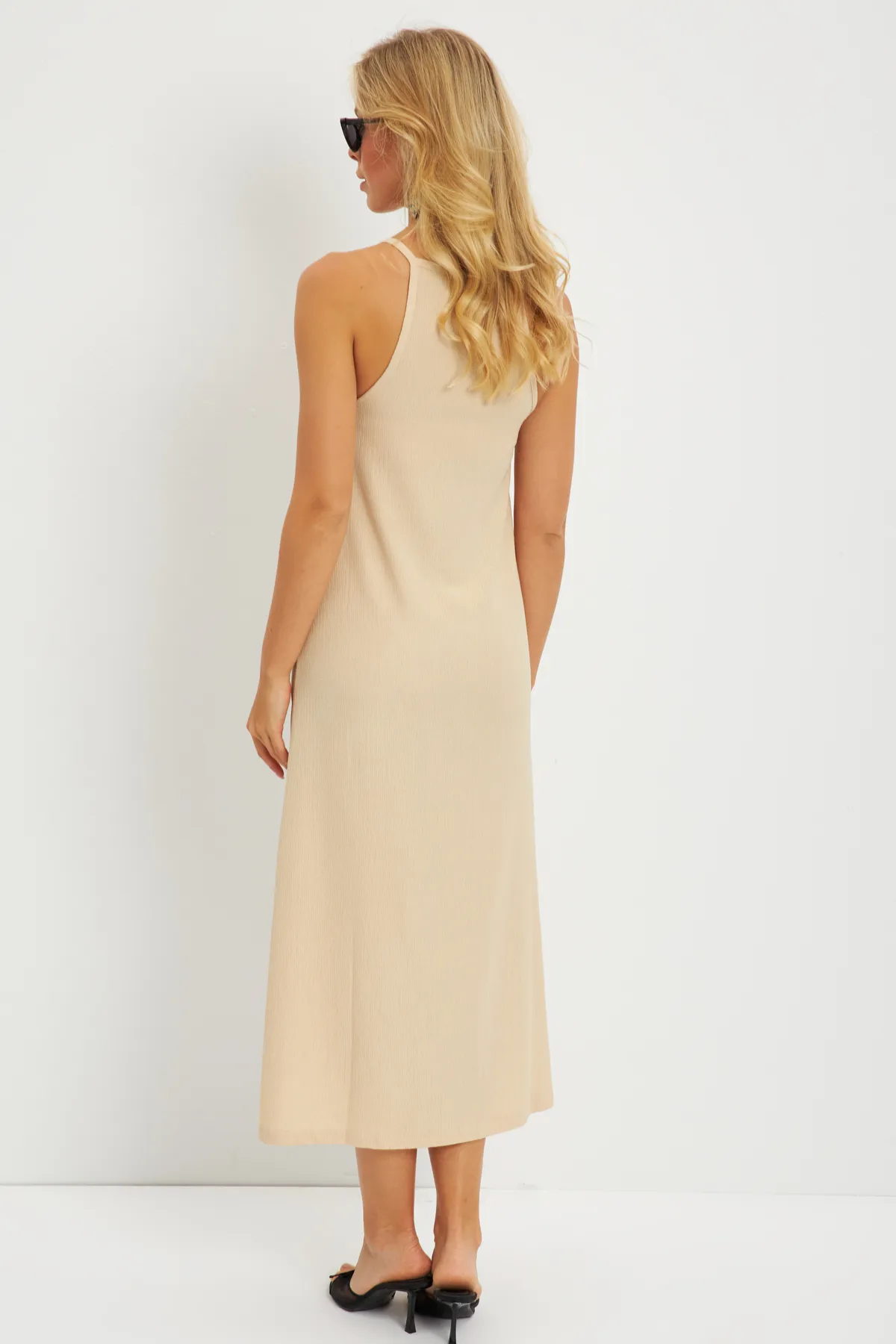 Cool & Sexy  Neckholder-Midikleid mit Schmucksteinen für Damen DMR166