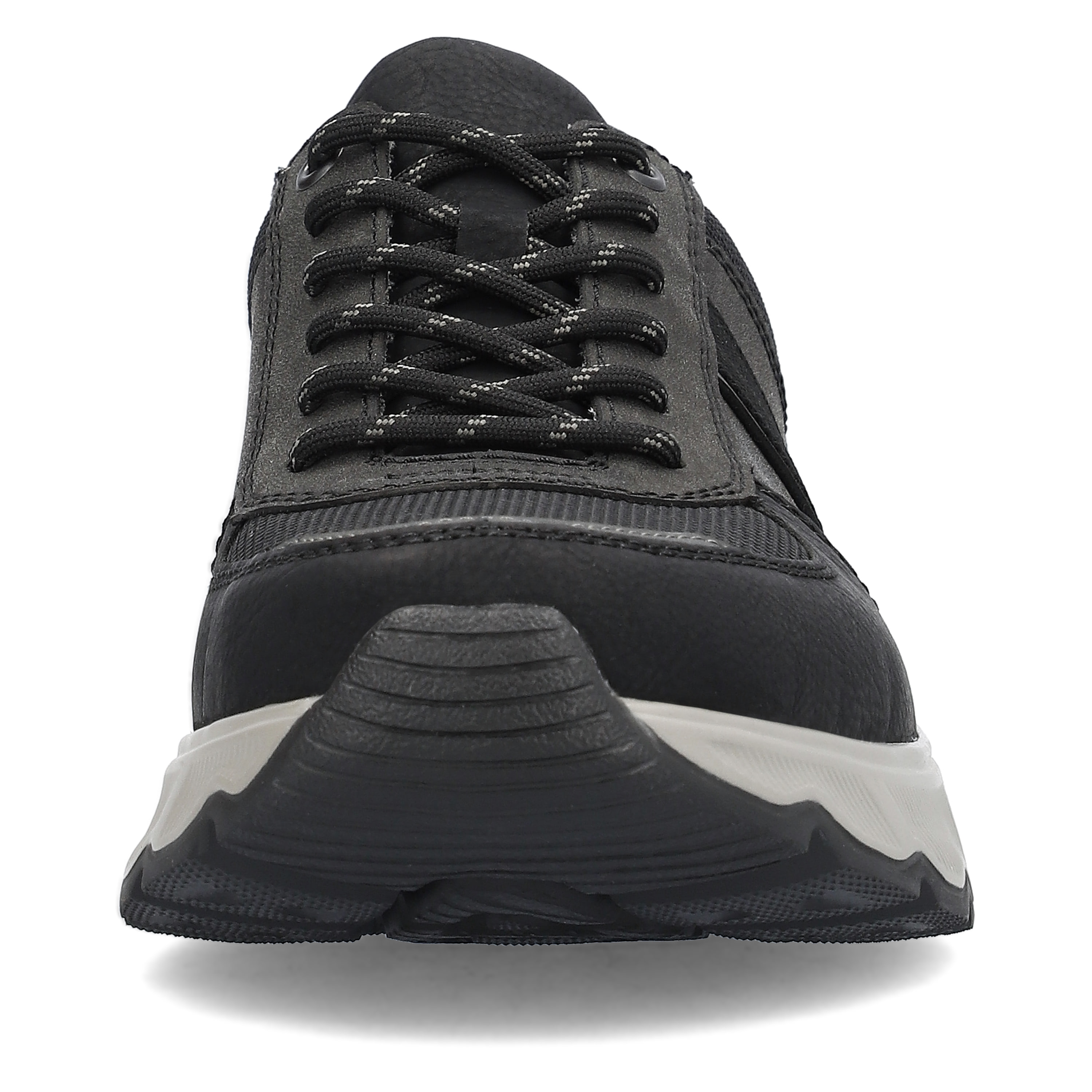 Rieker Herren Schnürschuhe asphaltschwarz