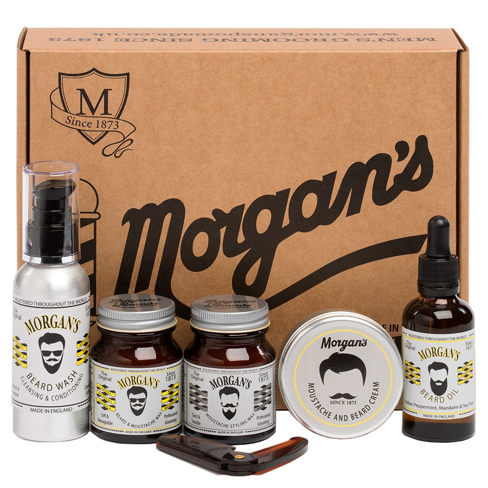 Morgan's Moustache & Beard Grooming Gift Set