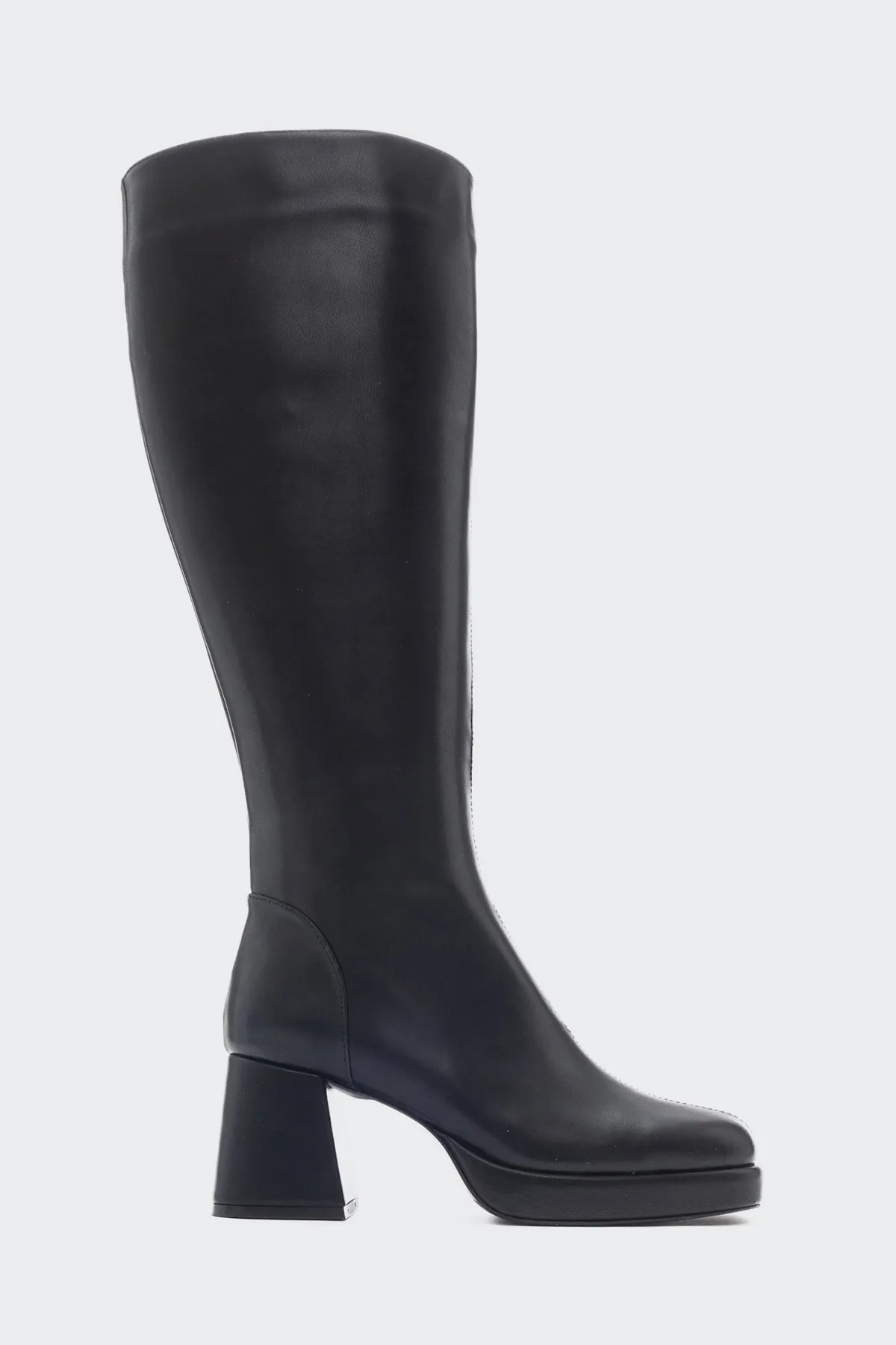 LuviShoes  Noote Black Skin Damenstiefel