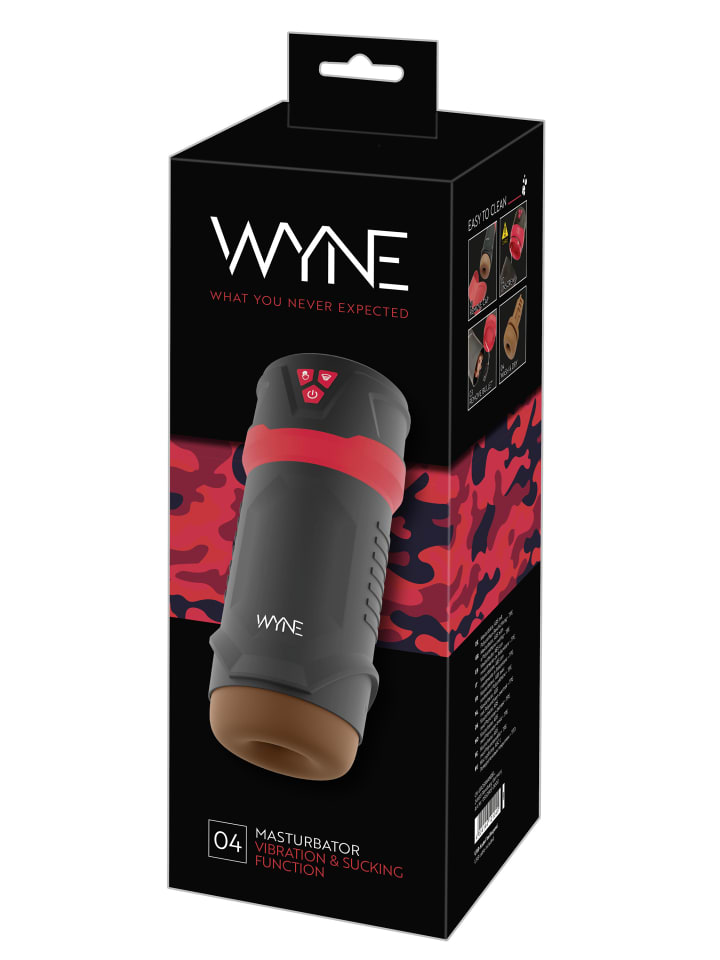 WYNE Masturbator mit Vibration Masturbator 04 in schwarz günstig kaufen 23,5