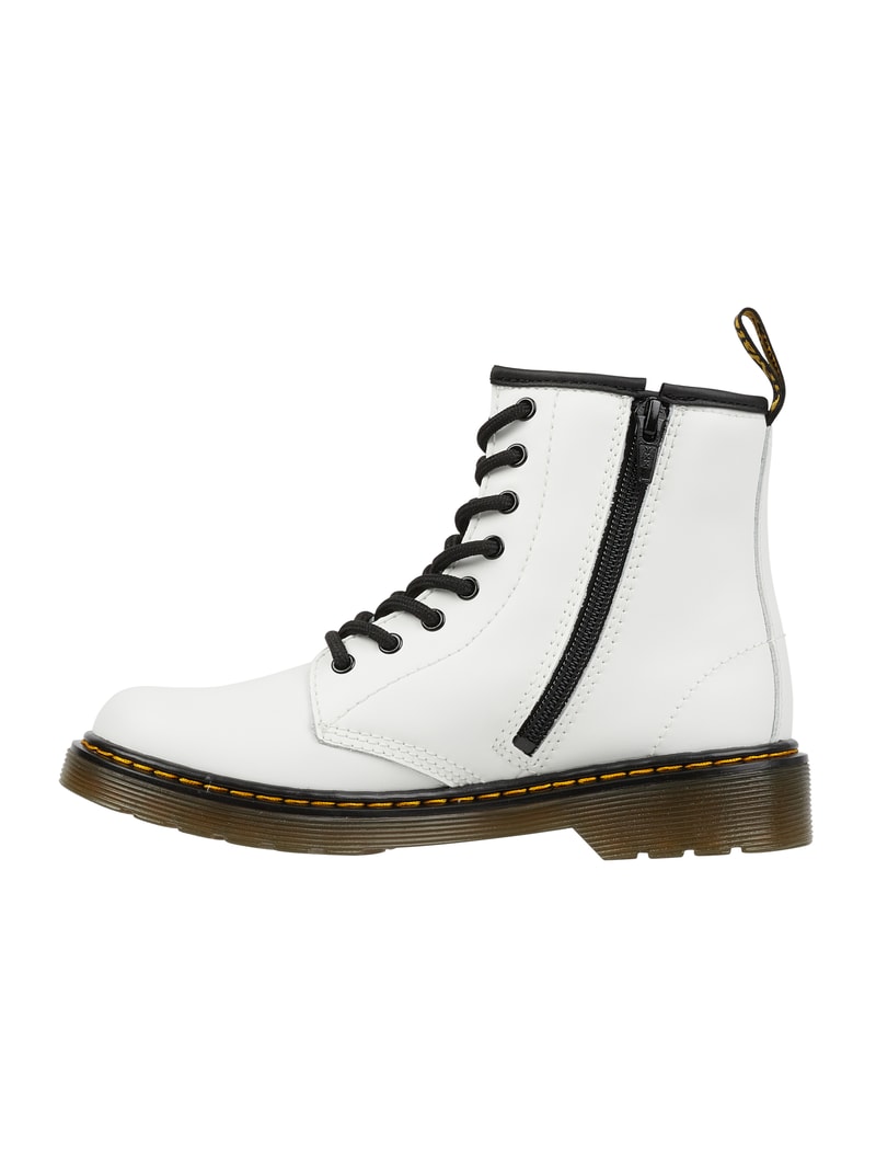 Boots aus Leder Modell 'Romario' in weiß